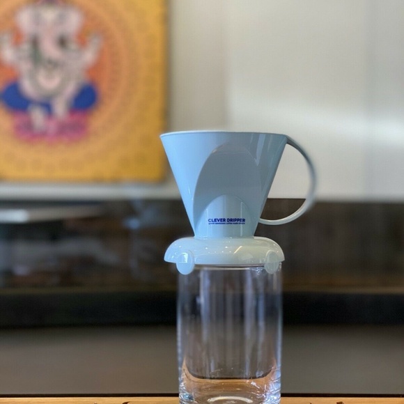CLEVER Dripper Pour Over Coffee Maker Bonus 100 Filters, Macaron Blue 18 Ounce - Picture 7 of 16